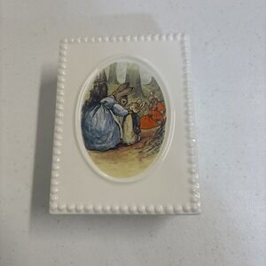 Mrs Rabbit Says Goodbye Peter Rabbit‎ Beatrix Potter Lidded Trinket Dish / Box